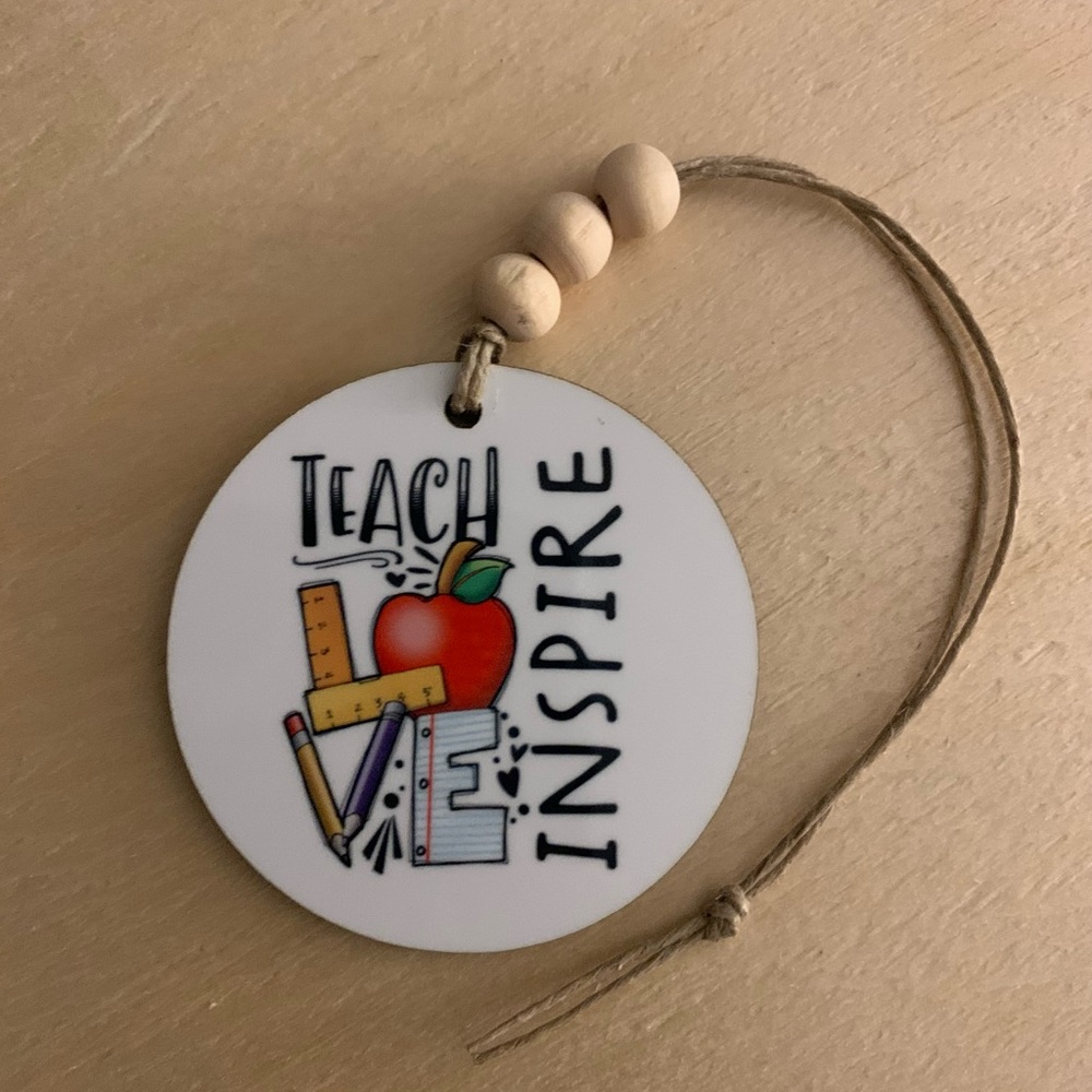 Teach Love Inspire Car Charm/Ornament
